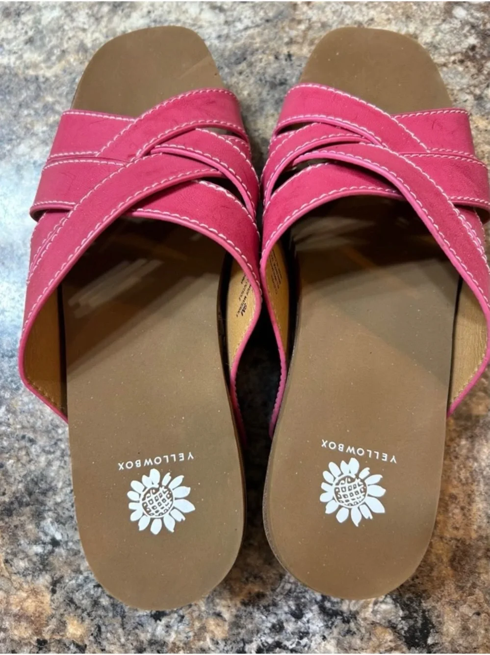 Yellow Box Women's Raspberry Crisscross Slide Sandals - Picture 4 of 6